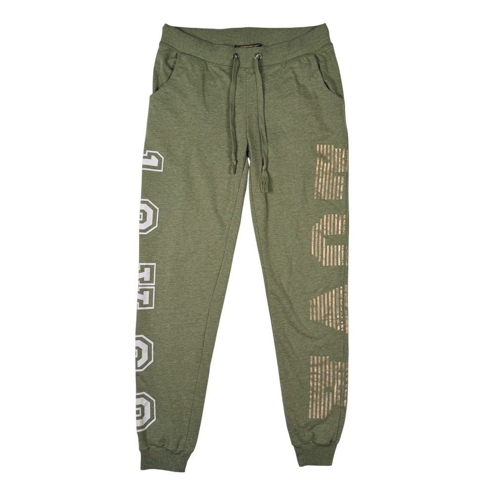 Versace 19.69 Jogger Sweatpants Womens Medium Green Good Graphic Drawstring